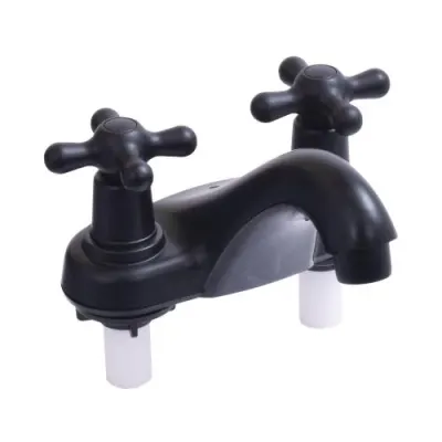 MEZCLADOR LAVAMANOS CRUCETA NEGRO MATE UDUKE (HT1563)