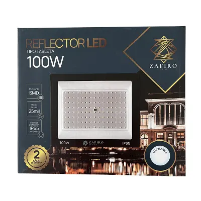 REFLECTOR LED TIPO TABLETA 100W LUZ BLANCA