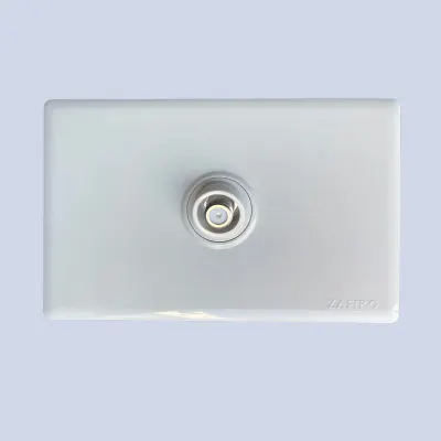 TOMA COAXIAL ZAFIRO BLANCO LINEA DIAMANTE