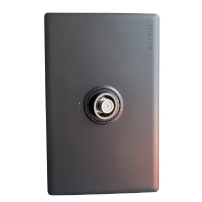 TOMA COAXIAL ZAFIRO PLATA LINEA NORDICO