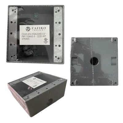 CAJA 4X4 3 SALIDAS 1/2"