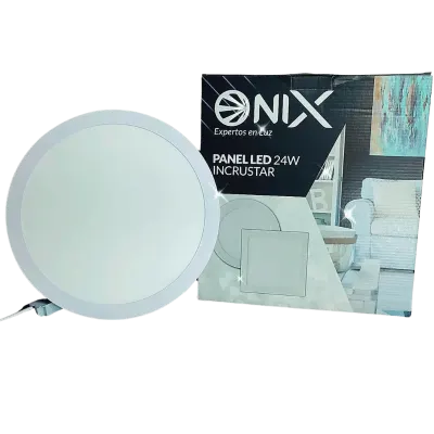 PANEL LED ONIX REDONDO 24W 10" INCRUSTAR LUZ BLANCA