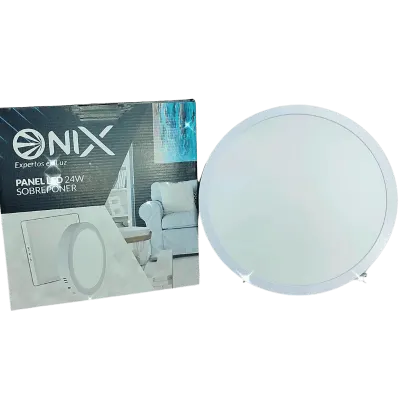 PANEL LED ONIX REDONDO 24W 10" SOBREPONER LUZ BLANCA