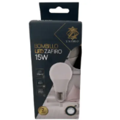 BOMBILLO LED 15W ZAFIRO E 27 6500K ALTA CALIDAD 90 LUMENS X W