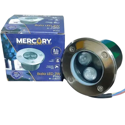 BALA LED PISO 3W 6500K SATIN REDONDA