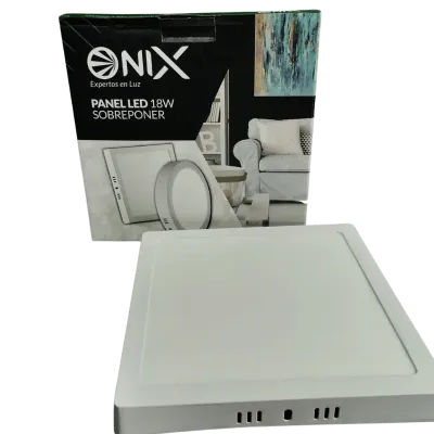 PANEL LED ONIX CUADRADO 18W 8" SOBREPONER LUZ BLANCA