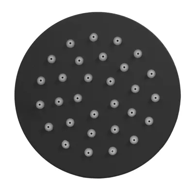 DUCHA REGADERA UDUKE NEGRA ACERO INOXIDABLE 4 REDONDA (HT1616)