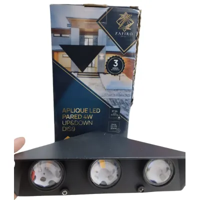 APLIQUE LED PARED UP&DOWN ZAFIRO 4W+1W 3000K  DIS 9