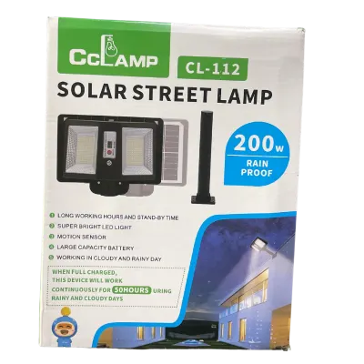 LAMPARA SOLAR ALUMBRADO PUBLICO 200W