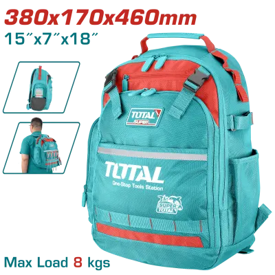 MALETIN PORTA HERRAMIENTA INDUSTRIAL CAPACIDAD MAXIMA 8 KG INDUSTRIAL SUPER TOTAL (THBP02025)