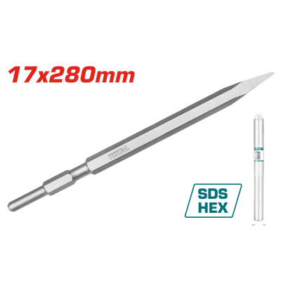 CINCEL PUNTA HEXAGONAL 17 X 280 MM SUPER TOTAL (TAC153171)