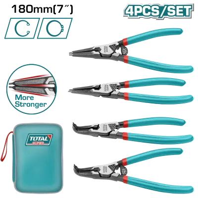 SET DE PINZA SACA PINES X 4 PZS INDUSTRIAL SUPER TOTAL (THTJ214042)