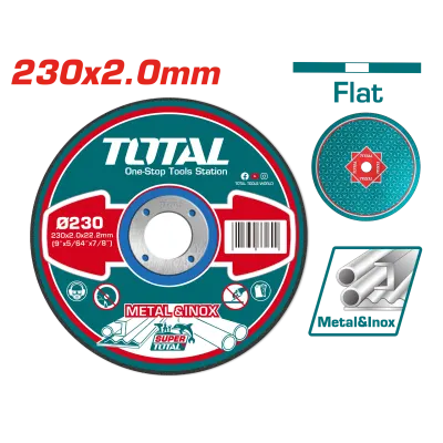 DISCO CORTE METAL/ACERO INOXIDABLE 9" SUPER TOTAL (TAC2202301)