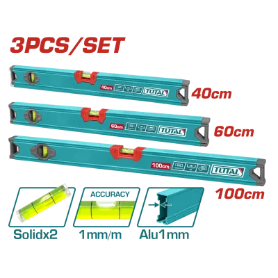 JUEGO DE NIVEL X 3 PCS 40,60,100CM SUPER TOTAL (THT10403)