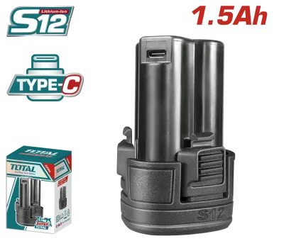 BATERIA 12V 1.5AH TIPO C ION LITHIUM SUPER TOTAL (TBLI12153)
