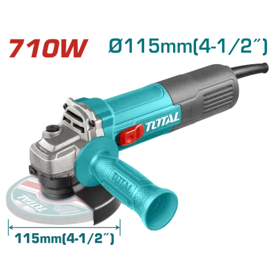 PULIDORA 4 1/2  710W INCLUYE MANGO AUXILIAR  INDUSTRIAL TOTAL (UTG10711576)