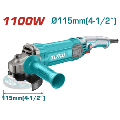 PULIDORA 4 1/2  1100W INCLUYE MANGO AUXILIAR  INDUSTRIAL TOTAL (UTG110125563)