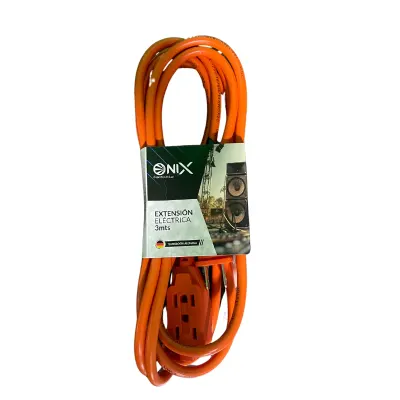EXTENSION ELECTRICA ONIX NARANJA 3M EXTERIOR