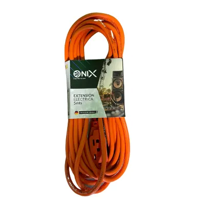 EXTENSION ELECTRICA ONIX NARANAJA 5M EXTERIOR