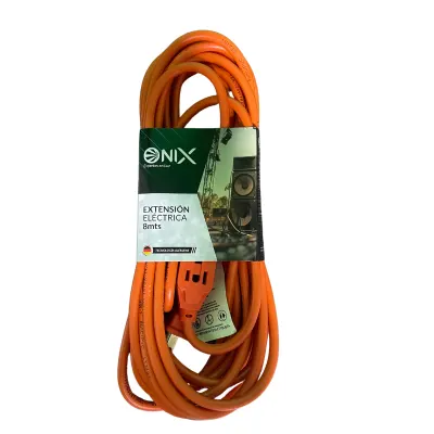 EXTENSION ELECTRICA ONIX NARANJA 8M EXTERIOR