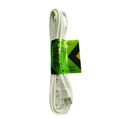 EXTENSION BLANCA 15FT 2X14 AWG