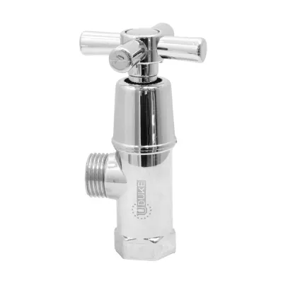LLAVE DE REGULACION CROMADA MANIJA CRUCETA ABS UDUKE (HT2177)