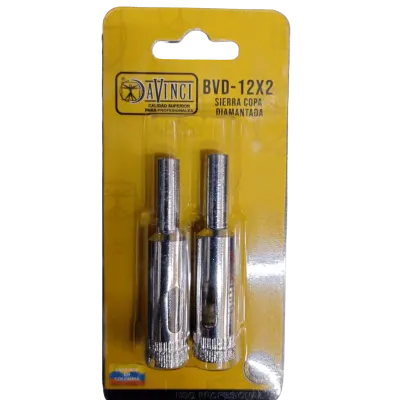 COPA DIAMANTADA PARA VIDRIO DE 12 MM BLISTER X2UND