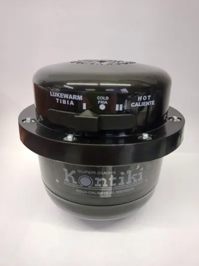 DUCHA ELECTRICA KONTIKI 3 TEMPERATURAS CON MINIDUCHA NEGRA 110V (K-101N)