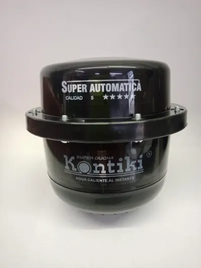 DUCHA ELECTRICA KONTIKI AUTOMATICA TRADICIONAL NEGRA 120V (K-104N)