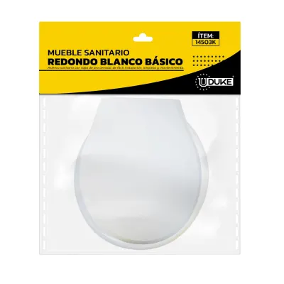 MUEBLE SANITARIO REDONDO BLANCO BASICO UDUKE