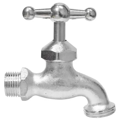 GRIFO SATINADO CROMADO 1/2" 180G (HT3102)