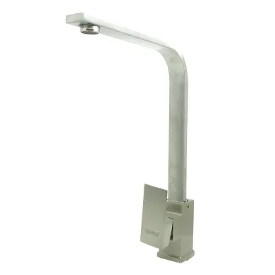 LLAVE LAVAPLATOS MONOCONTROL ACERO INOXIDABLE CUADRADA PLANA SATINADA UDUKE(HT2041)