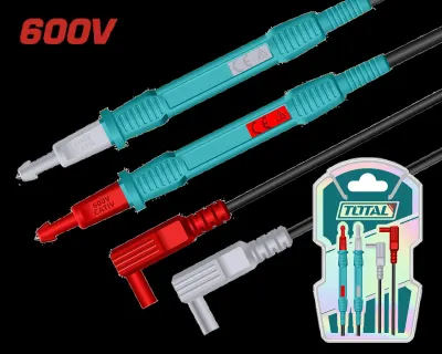 CABLE DE PRUEBA PARA MULTIMETRO 600V 80CM INDUSTRIAL SUPER TOTAL (TMT30851)