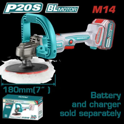 POLICHADORA INALAMBRICA 7" INDUSTRIAL 20V BATERIA Y CARGADOR NO INCLUIDO V/VARIABLE INDUSTRIAL SUPER TOTAL (TAPLI2018)