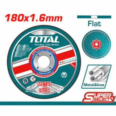 DISCO CORTE METAL/ACERO INOXIDABLE 7" CENTRO PLANO SUPER TOTAL (TAC2161801)