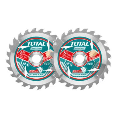 DISCO CORTE MADERA 5 1/2" JUEGO X 2 UNIDADES INDUSTRIAL  SUPER TOTAL (TAC2331403)