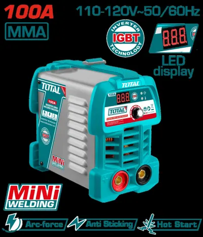 SOLDADOR INVERSOR DIGITAL 100A (MMA) 110-120V  SUPER TOTAL (UTW210049)