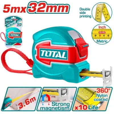METRO 5 MTS HOJA 32MM  INDUSTRIAL SUPER TOTAL (TMT80532)