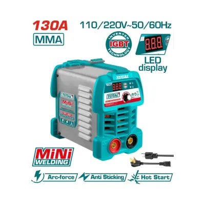 SOLDADOR INVERSOR DIGITAL 130A (MMA) 110-220V SUPER TOTAL (UTW213049)