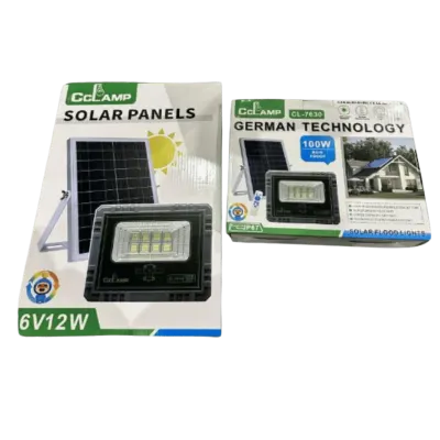REFLECTOR CON PANEL SOLAR 100w