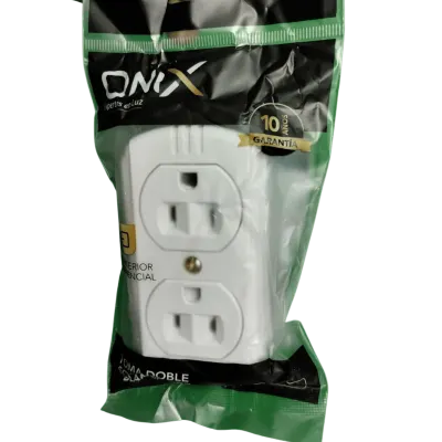 TOMA DOBLE S/PONER ONIX BLANCA USA