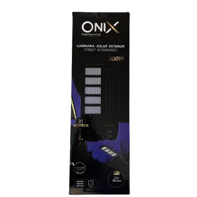 LUMINARIA SOLAR EXTERIOR ONIX 300W 6500K INTEGRADA
