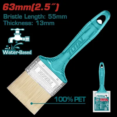 BROCHA 2.5" MANGO PLASTICO TOTAL (THT840256)