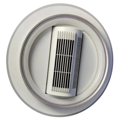 LÁMPARA CON VENTILADOR REDONDA