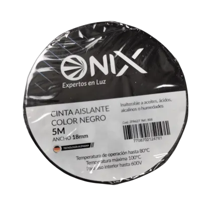 CINTA AISLANTE ONIX 5M NEGRA
