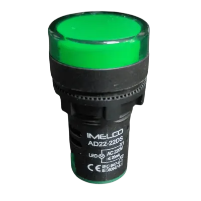 PILOTO VERDE 22MM 220V