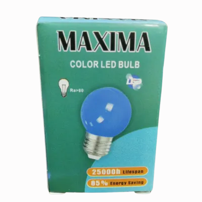 BOMBILLO PINPON 1W COLORES SURTIDOS LED
