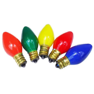 BOMBILLO CANDELABRO E12 COLORES SURTIDOS LED