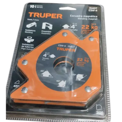 ESCUADRA MAGNETICA P/SOLDAR  4" CAPACIDAD 22KG TRUPER
