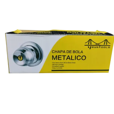 CHAPA DE BOLA ALCOBA METALICO